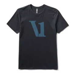 V1 Logo Tee | Black/Charcoal