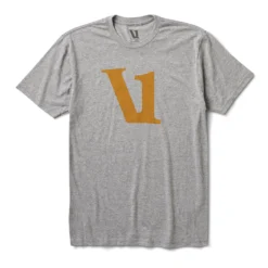 V1 Logo Tee | Heather Grey / Flax