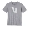V1 Logo Tee | Heather Grey/White