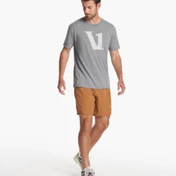 V1 Logo Tee | Heather Grey/White 7 V1 Logo Tee | Heather Grey/White -Deals Haute Drape Store V925HGW FA23 M ECOMM printables FULL 3