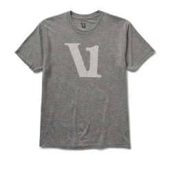 V1 Logo Tee | Heather Grey / Salt