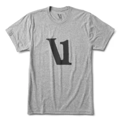 V1 Logo Tee | Heather Grey
