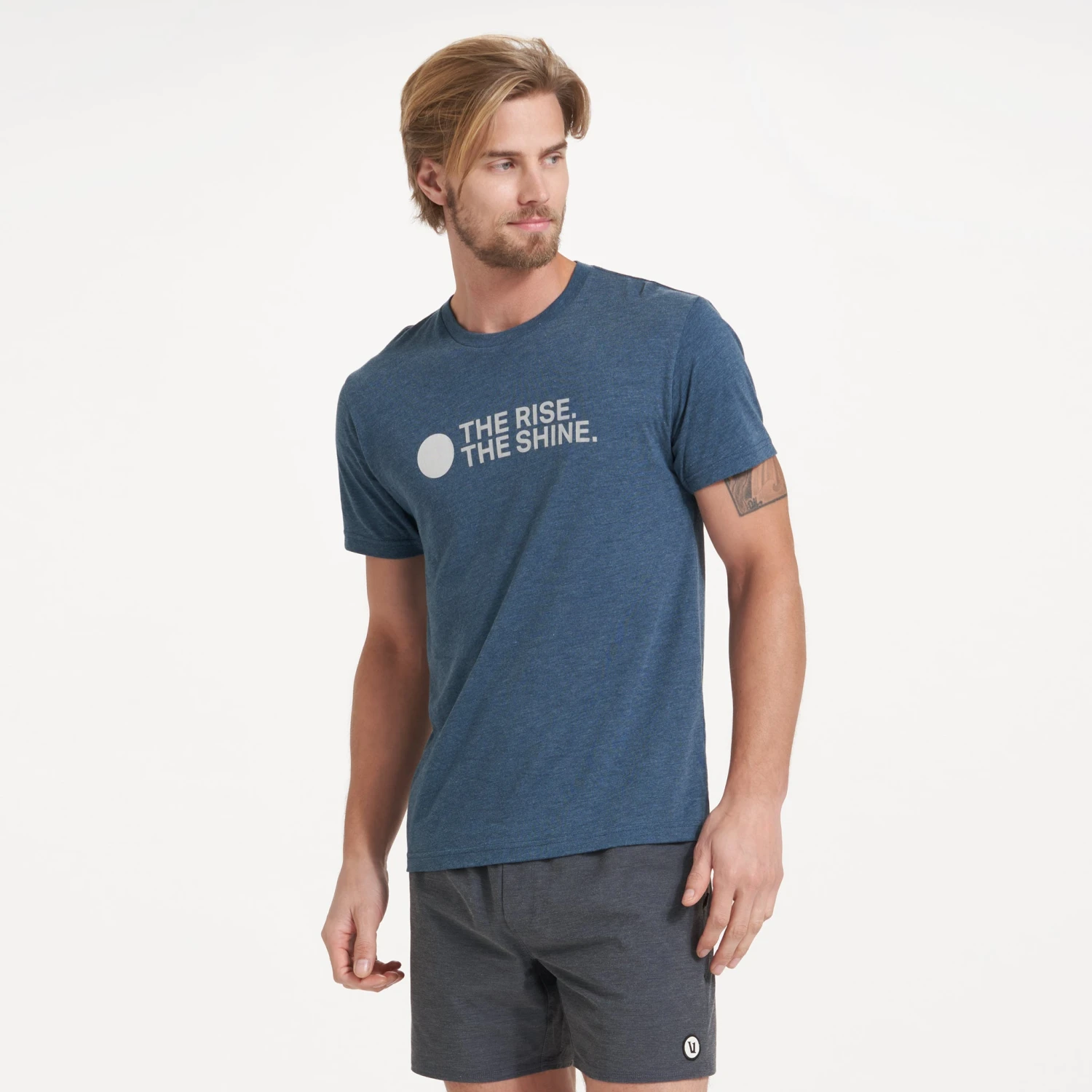 TRTS Tonal Tee | Indigo Heather 3 TRTS Tonal Tee | Indigo Heather - Image 3