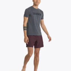 Seaside Tee | Charcoal -Deals Haute Drape Store V986CCL 00846