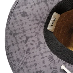 Beacons Lifeguard Hat | Charcoal Shibori -Deals Haute Drape Store Vuori SunHat Detail 2